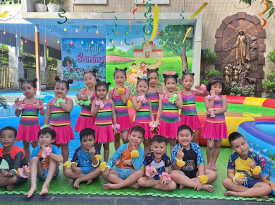 mẫu giáo hoạ mi 14a tổ chức hoạt động HELLO SUMMER
