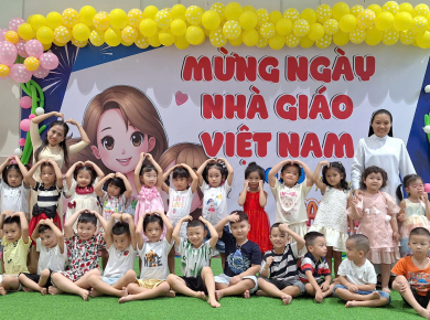 MẪU GIÁO HỌA MI 14A MỪNG NGÀY NHÀ GIÁO VIỆT NAM 20/11