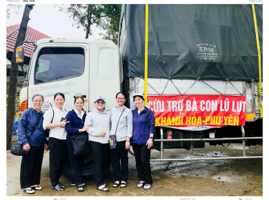 MẪU GIÁO HOẠ MI 14A TỔ CHỨC HOẠT ĐỘNG CỨU TRỢ ĐỒNG BÀO TỈNH PHÚ YÊN SAU BÃO 