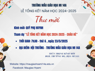 THÔNG BÁO LỄ TỔNG KẾT NĂM HỌC 2024 - 2025 